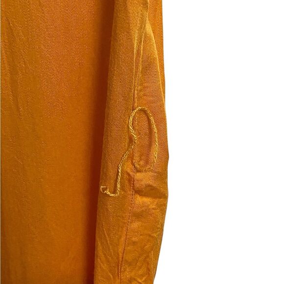 Splendid Jamie Tiered Mini Dress Size XS Short Sleeves Orange Nectar Coquette - Picture 16 of 16